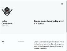 Tablet Screenshot of lukacvetinovic.com